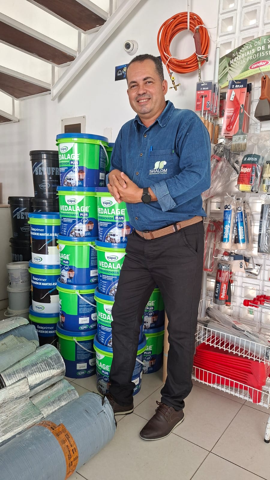 Exposição dos produtos VIAPOL